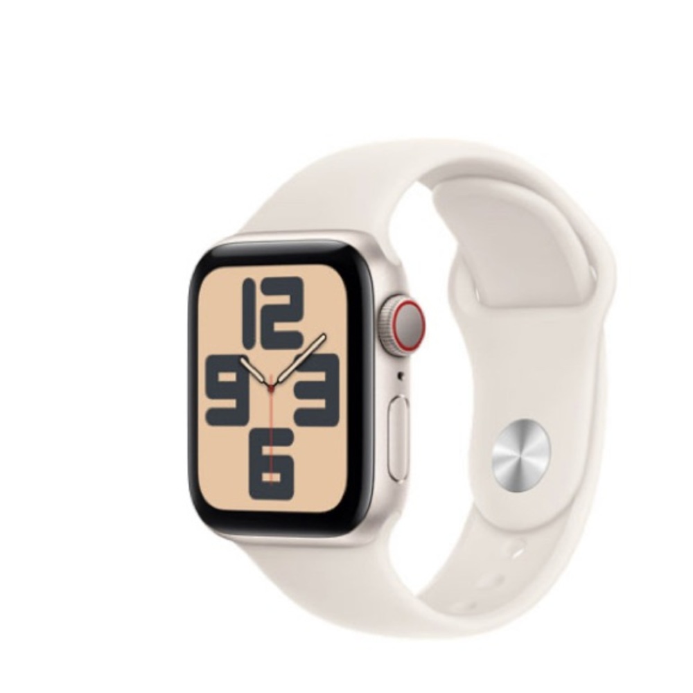 Apple Watch with White Band